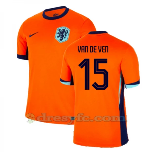 Van De Ven #15 Fotbalové Dresy Holandsko Mistrovství Evropy 2024 Domácí Dres Mužské