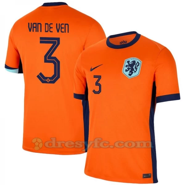 Van De Ven #3 Fotbalové Dresy Holandsko Mistrovství Evropy 2024 Domácí Dres Mužské