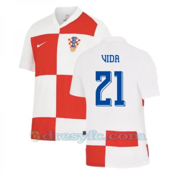 Vida #21 Fotbalové Dresy Chorvatsko Mistrovství Evropy 2024 Domácí Dres Mužské
