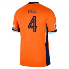 Virgil van Dijk #4 Fotbalové Dresy Holandsko Mistrovství Evropy 2024 Domácí Dres Mužské