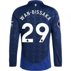 Wan-Bissaka #29 Fotbalové Dresy Manchester United 2024-25 Venkovní Dres Mužské Dlouhý Rukáv