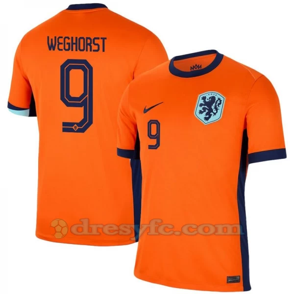 Weghorst #9 Fotbalové Dresy Holandsko Mistrovství Evropy 2024 Domácí Dres Mužské