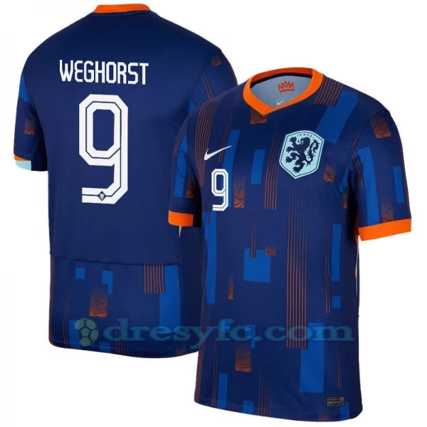 Weghorst #9 Fotbalové Dresy Holandsko Mistrovství Evropy 2024 Venkovní Dres Mužské