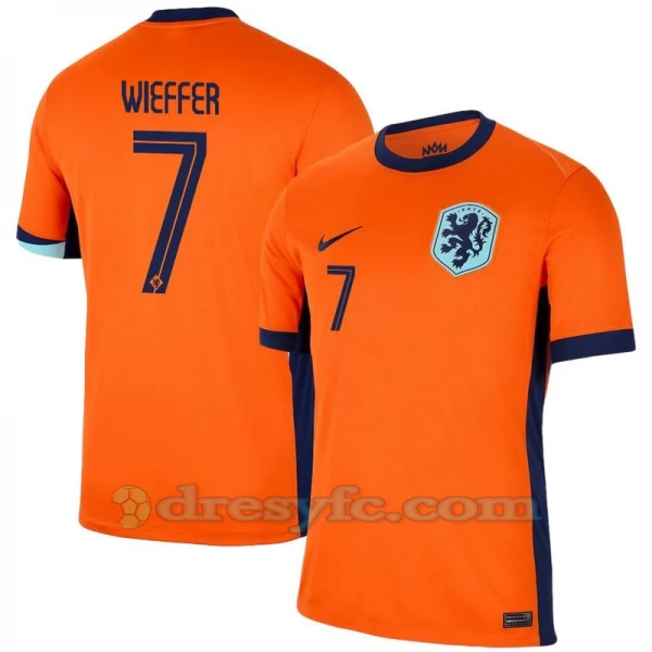 Wieffer #7 Fotbalové Dresy Holandsko Mistrovství Evropy 2024 Domácí Dres Mužské