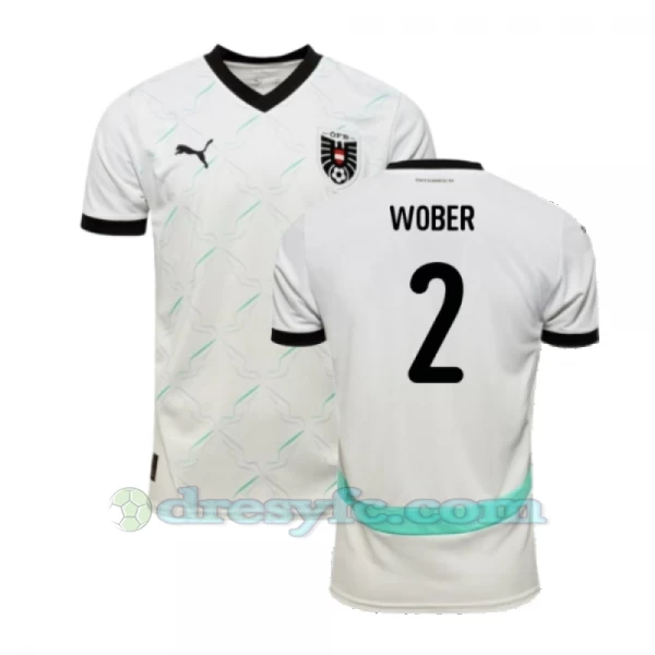 Wober #2 Fotbalové Dresy Rakousko Mistrovství Evropy 2024 Venkovní Dres Mužské