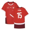 Yakin #15 Fotbalové Dresy Švýcarsko Mistrovství Evropy 2024 Domácí Dres Mužské