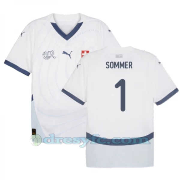 Yann Sommer #1 Fotbalové Dresy Švýcarsko Mistrovství Evropy 2024 Venkovní Dres Mužské