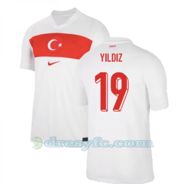 Yildiz #19 Fotbalové Dresy Turecko Mistrovství Evropy 2024 Domácí Dres Mužské