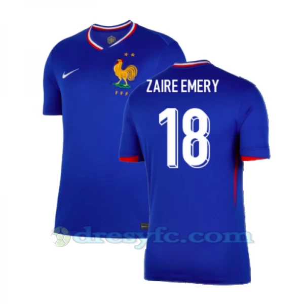 Zaire-emery #18 Fotbalové Dresy Francie Mistrovství Evropy 2024 Domácí Dres Mužské