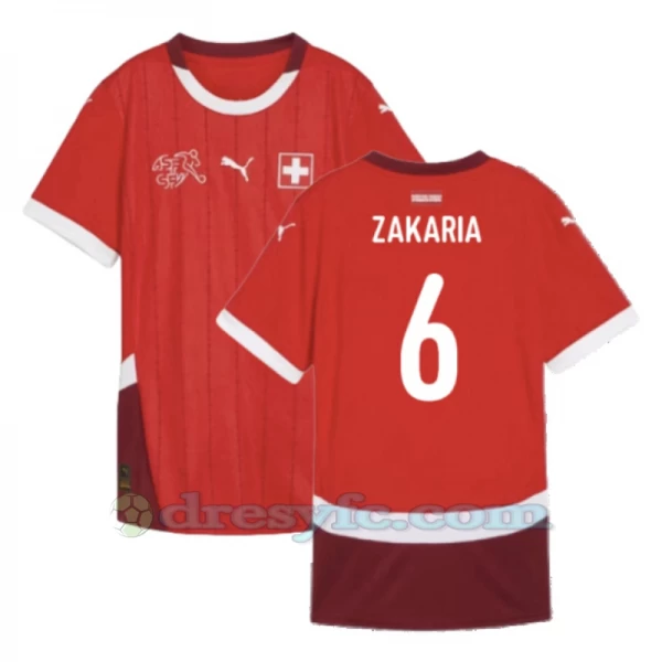Zakaria #6 Fotbalové Dresy Švýcarsko Mistrovství Evropy 2024 Domácí Dres Mužské