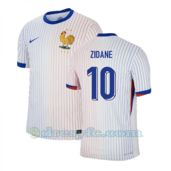 Zinédine Zidane #10 Fotbalové Dresy Francie Mistrovství Evropy 2024 Venkovní Dres Mužské